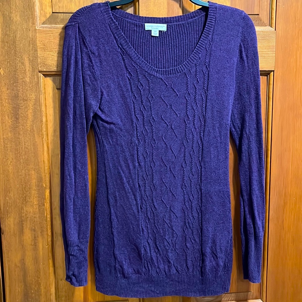 Small Liz Lange purple  maternity sweater